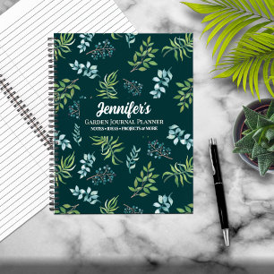 Mooie Aquarel Bloemetuin Persoonlijk Notitieboek