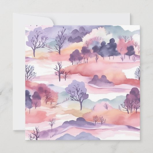 Mooie Aquarel Landschap Dank U (Voorkant)