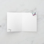 Mooie Aquarel Libel Tuin Groene Planten, Wit Bedankkaart (Binnen)