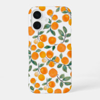 Mooie aquarel oranje citrus botanische patroon
