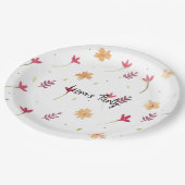 Mooie aquarel sinaasappelbloemen bord  (Gekanteld)