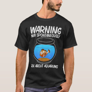 Mooie aquarium voor mannen vrouwen aquarist vissen t-shirt