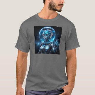 Mooie aquatische buitenaardse vrouw! t-shirt