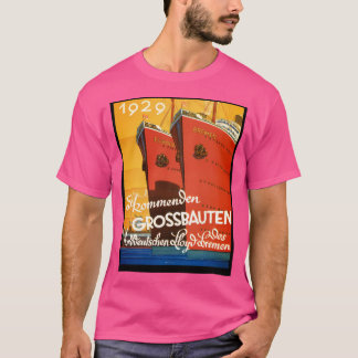 Mooie Art Deco Duitse cruiseschip Trav T-shirt