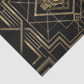 Mooie Art Deco Gatsby Monogram 1920 Tissuepapier (Detail)