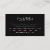 Mooie artiest Woman Makeup Visitekaartje (Achterkant)