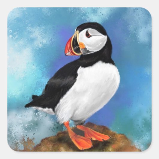 Mooie Atlantische Puffin Sticker (Voorkant)