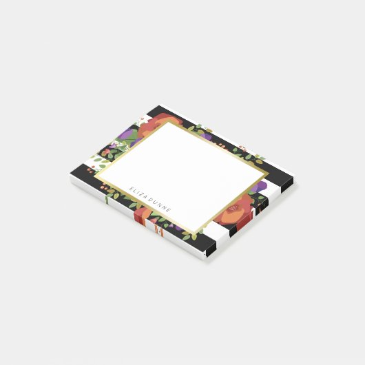 Mooie Autumn Bouquet Douanenaam Post-it® Notes (Schuin)