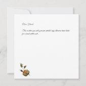 Mooie Autumn Floral Bedankkaart (Achterkant)