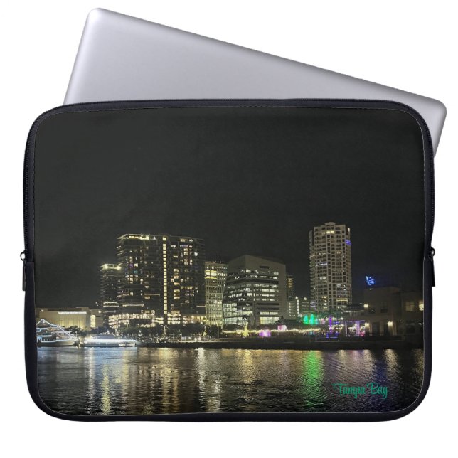 Mooie baai landschap, laptop sleeve (Voorkant)