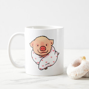 Mooie Babespeen in Deken Gewikkeld Koffiemok