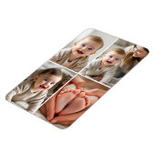 Mooie Baby 4 Foto Collage Afbeelding Magneet (Linkerzijde)