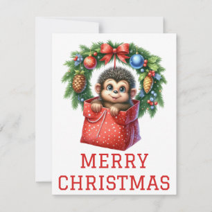 Mooie baby aap kerstkaart