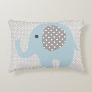 Mooie baby Blue Elephant Decoratief Kussen