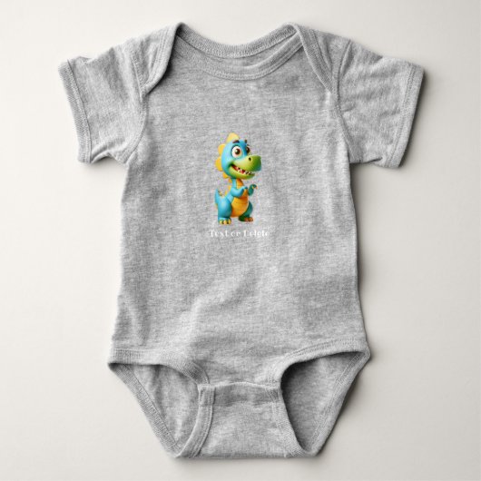 Mooie Baby Dinosaurus Romper (Voorkant)