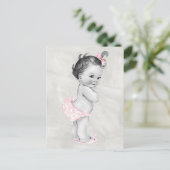 Mooie baby Girl Briefkaart (Staand voorkant)