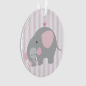 Mooie baby Girl Pink Elephant Ornament (voorkant)