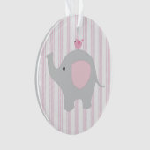 Mooie baby Girl Pink Elephant Ornament (voorkant)