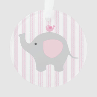 Mooie baby Girl Pink Elephant Ornament