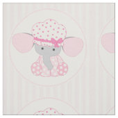 Mooie baby Girl Pink Elephant Stof (Swatch)