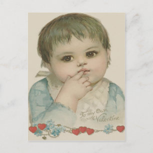 Mooie Baby Hart Vergeet-mij-nietje Briefkaart