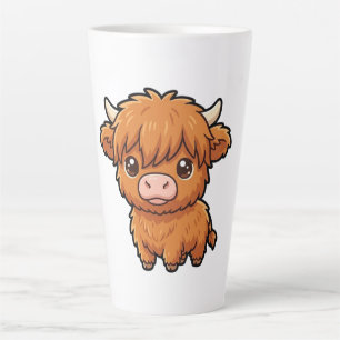 Mooie Baby Highland Koe Latte Mok