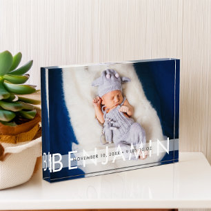 Mooie Baby met naam Fotoblokken