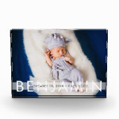 Mooie Baby met naam Fotoblokken (Voorkant)