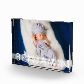 Mooie Baby met naam Fotoblokken (Rechts)