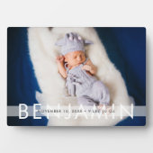 Mooie Baby met naam Fotoplaat (voorkant)