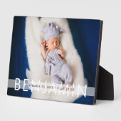 Mooie Baby met naam Fotoplaat (Zijkant)