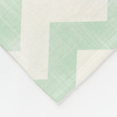 Mooie Baby Mint Green Chevron Zig Zag Pattern Fleece Deken (Hoek)