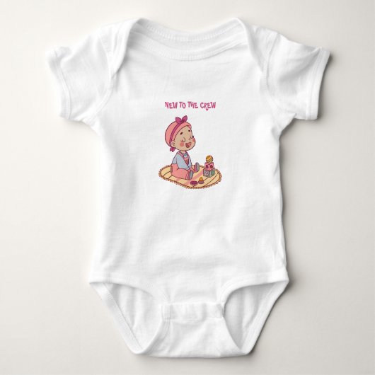 Mooie baby motief romper (Voorkant)