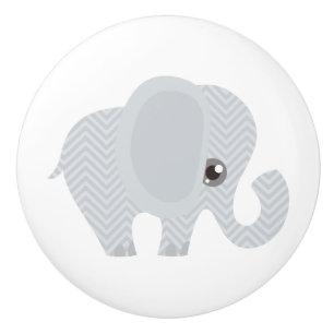 Mooie Baby Neutrale olifant Keramische Knop