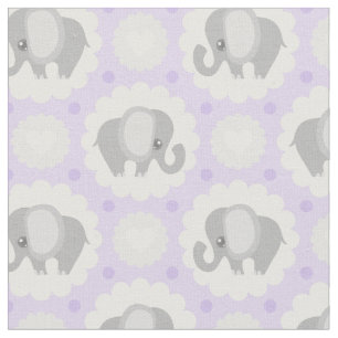 Mooie Baby olifant in Lavender Paars Stof