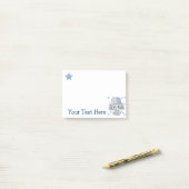 Mooie baby olifant jongen post-it® notes (Op bureau)