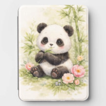 Mooie Baby Panda Bloem Wallet Hoesje | Kawaii Pand