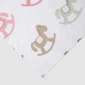 Mooie Baby Rocking Horses Tissuepapier (Detail)