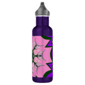 Mooie baby roze paarse schaduwmotief waterfles (Rechts)