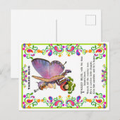 Mooie baby vlinder afbeeldingen  briefkaart (Voorkant / Achterkant)