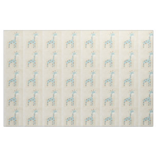 Mooie babyblauwe Giraffe Stof