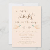 Mooie babyduif baby shower uitnodiging (Voorkant)