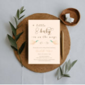 Mooie babyduif baby shower uitnodiging