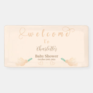 Mooie babyduif babyshower banner