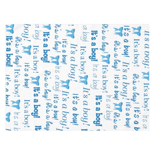 Mooie babyjongen met Baby, aangepast cadeau Tafelkleed (Voorkant (Horizontaal))