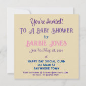 Mooie babyolifant in een pasteltuin  kaart (Achterkant)