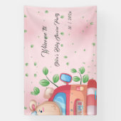 Mooie babyschapenbanner met lammetje spandoek (Verticaal)