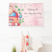 Mooie babyschapenbanner met lammetje spandoek (Insitu)