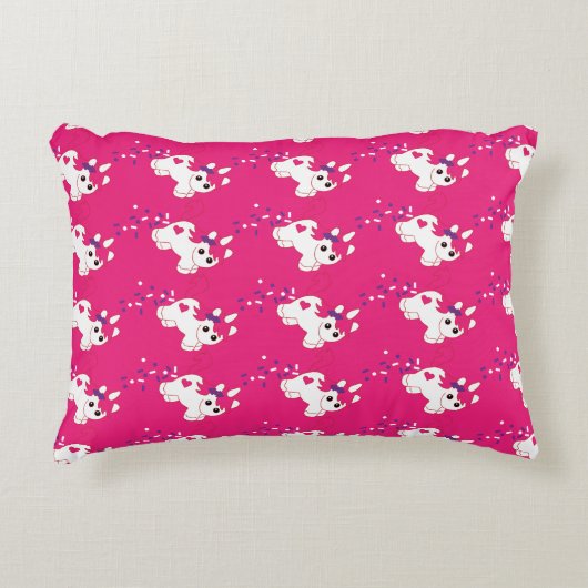 Mooie babyslaapkamer eenhoorn decoratie accent kussen (Voorkant)