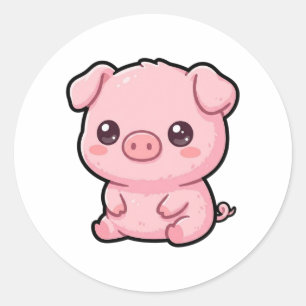 Mooie Babyvarken Klassieke Sticker